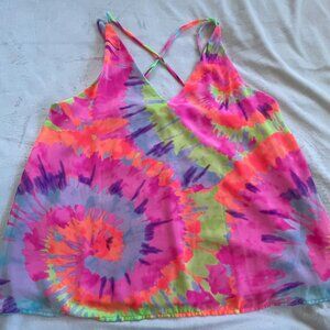 Adrienne Brand - Neon Criss Cross Back Cami - NWT